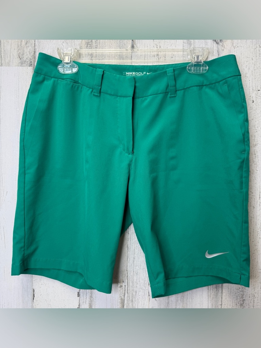 Nike Women's Teal Golf Shorts with Swoosh